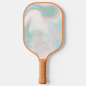 Vet Mint Roze Sorbet Monogram Modern Gepersonalise Pickleball Paddle (Achterkant)