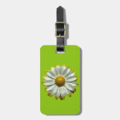 Vet MOD Daisy Flower - Bloemen Lente Zomer Groen Bagagelabel (Voorkant verticaal)