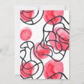 Vet Modern Abstract Patroon 21e Verjaardagsfeest Kaart (Achterkant)