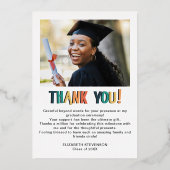 Vet modern Afstuderen dank u kaart (Achterkant)