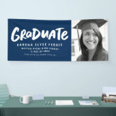 Vet modern afstuderen één afstuderen voor de fotom spandoek (Beurs)