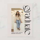 Vet modern afstuderen twee foto afstuderen briefkaart (Voorkant)