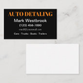 Vet Modern Auto Detailing Services Visitekaartje (Voorkant / Achterkant)