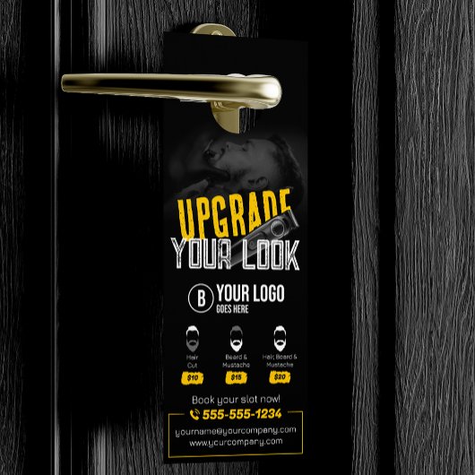 Vet & Modern Barber Shop Hair Stylist Mustache Deurhanger