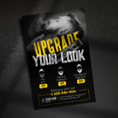 Vet & Modern Barber Shop Hair Stylist Mustache Flyer