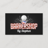 Vet & Modern Barbershop Haar Stylist Kapsel Visitekaartje (Voorkant)
