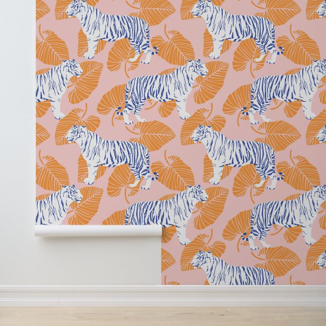 Vet Modern Big Cat Tiger Behang (Applicatie)