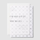 Vet, modern, bruiloft, vellum uitnodigingen (Offset (Uitnodiging))