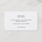 Vet, modern cirkelpatroon Mode en schoonheid Visitekaartje (Achterkant)