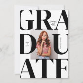 Vet Modern Classic Photo Afstuderen Kaart (Voorkant)