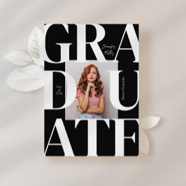 Vet Modern Classic Photo Afstuderen Kaart