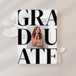 Vet Modern Classic Photo Afstuderen Kaart