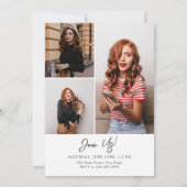 Vet Modern Classic Photo Afstuderen Kaart (Achterkant)