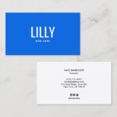 Vet Modern Colbalt Blauw Visitekaartje (Voorkant / Achterkant)