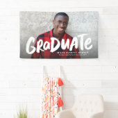 Vet modern, cool afstuderen één foto-afstuderen spandoek (Insitu)