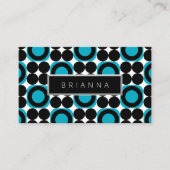 Vet modern design met foto- en QR-code Visitekaartje (Voorkant)