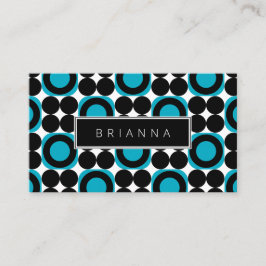 Vet modern design met foto- en QR-code Visitekaartje