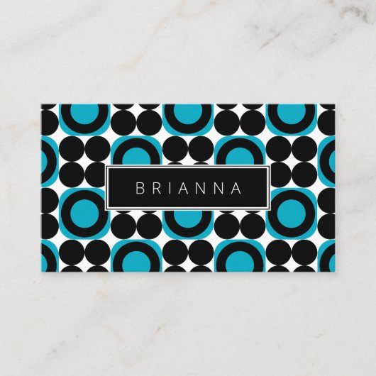 Vet modern design met foto- en QR-code Visitekaartje (Voorkant)