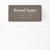 Vet Modern Donker & Licht Beige Merk of Zaken Spandoek (Insitu)