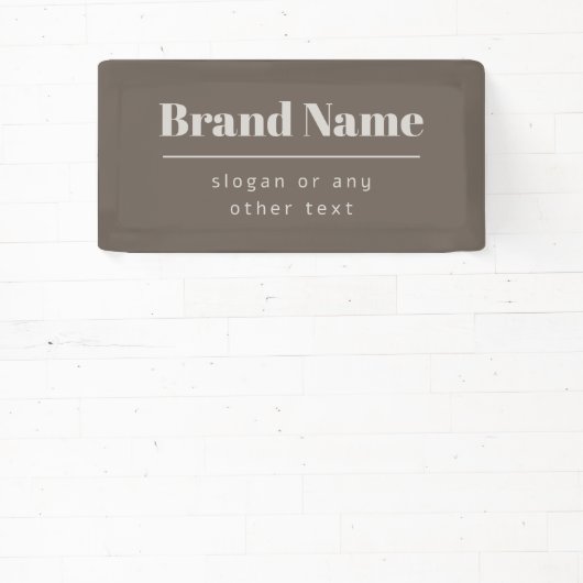 Vet Modern Donker & Licht Beige Merk of Zaken Spandoek (Insitu)