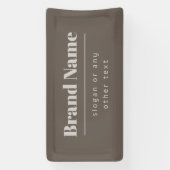 Vet Modern Donker & Licht Beige Merk of Zaken Spandoek (Verticaal)