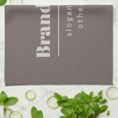 Vet Modern Donker & Licht Beige Merk of Zaken Theedoek (Gevouwen)