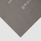 Vet Modern Donker & Licht Beige Merk of Zaken Tissuepapier (Detail)