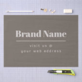 Vet Modern Donker & Licht Beige Merk of Zaken Tissuepapier (Craft)