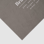 Vet Modern Donker & Licht Beige Merk of Zaken Tissuepapier (Detail)