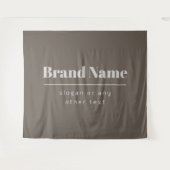 Vet Modern Donker & Licht Beige Merk of Zaken Wandkleed (Voorkant (horizontaal))