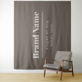 Vet Modern Donker & Licht Beige Merk of Zaken Wandkleed (In situ)