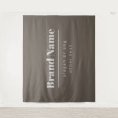 Vet Modern Donker & Licht Beige Merk of Zaken Wandkleed (Voorkant)