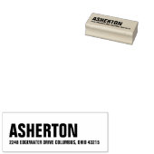 Vet modern eenvoudig type retouradres rubberstempel (Gestempeld)