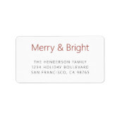 Vet Modern Eenvoudig Vrolijk en Helder Etiket (Voorkant)