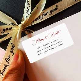 Vet Modern Eenvoudig Vrolijk en Helder Terugkeerad Etiket