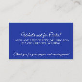 Vet Modern Elke kleur Hedendaags Contactkaartje (Achterkant)