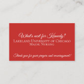 Vet Modern Elke kleur Hedendaags Contactkaartje (Achterkant)