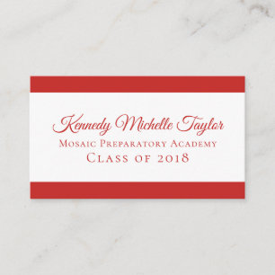 Vet Modern Elke kleur Hedendaags Contactkaartje