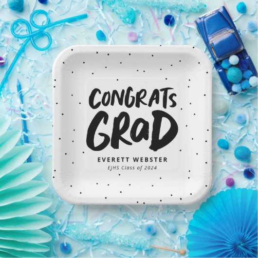 Vet modern gecomprimeerd afstudeerder zwarte gradu papieren bordje (Feest)