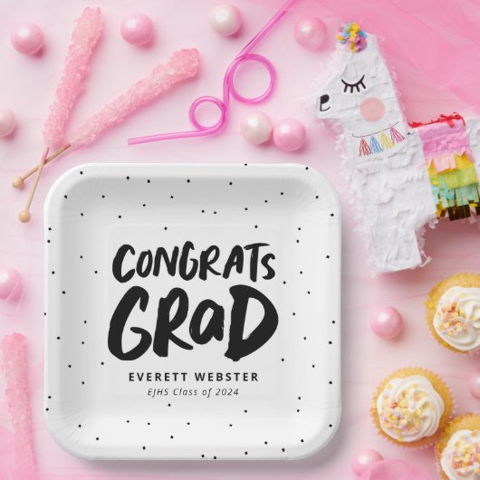 Vet modern gecomprimeerd afstudeerder zwarte gradu papieren bordje (Feest)