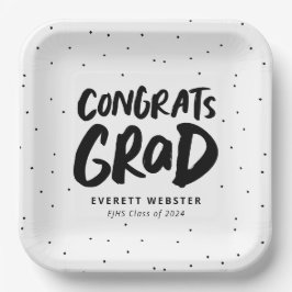 Vet modern gecomprimeerd afstudeerder zwarte gradu papieren bordje