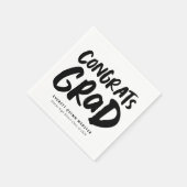 Vet modern gepersonaliseerd afstudeerder afstudere servet (Hoek)