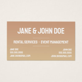 Vet Modern Gradient Visitekaartje met 2 Namen