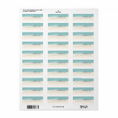 Vet modern grafisch blokadreslabel etiket (Full Sheet)