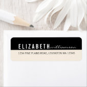 Vet modern grafisch blokadreslabel etiket (Insitu)