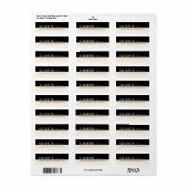 Vet modern grafisch blokadreslabel etiket (Full Sheet)