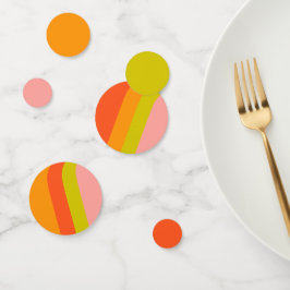 Vet Modern Helder Citrus Bruiloft Confetti