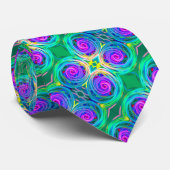 Vet modern, kleurrijk abstract ontwerp stropdas (Opgerold)