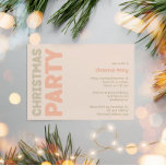 Vet Modern Koraal Kerstfeest uitnodiging<br><div class="desc">Stuur warme wensen dit vakantieseizoen met deze unieke en schattige, gedurfde moderne koraal Kerstfeest uitnodiging. Het eenvoudige en minimalistische ontwerp bevat boho-geïnspireerde elementen in lichtroze, pastelkoraal, salie groen, blush en perzikkleur. Vier de feestelijke geest van december, dit ontwerp brengt een vrolijke en leuke touch aan elke gelegenheid. De felle bleke...</div>