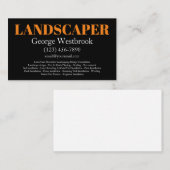 Vet Modern Landscaper Services-Visitekaartjes Visitekaartje (Voorkant / Achterkant)